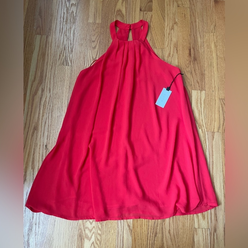 ASTR The Label Halter Neck Trapeze Mini Dress
